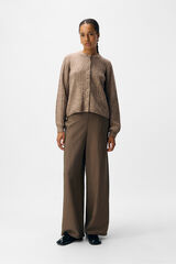 Object Cardigan punto calado Marrón