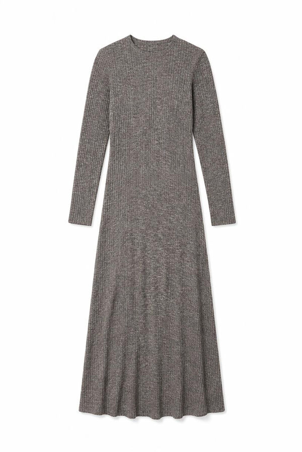 Slowlove Vestido largo melange Beige
