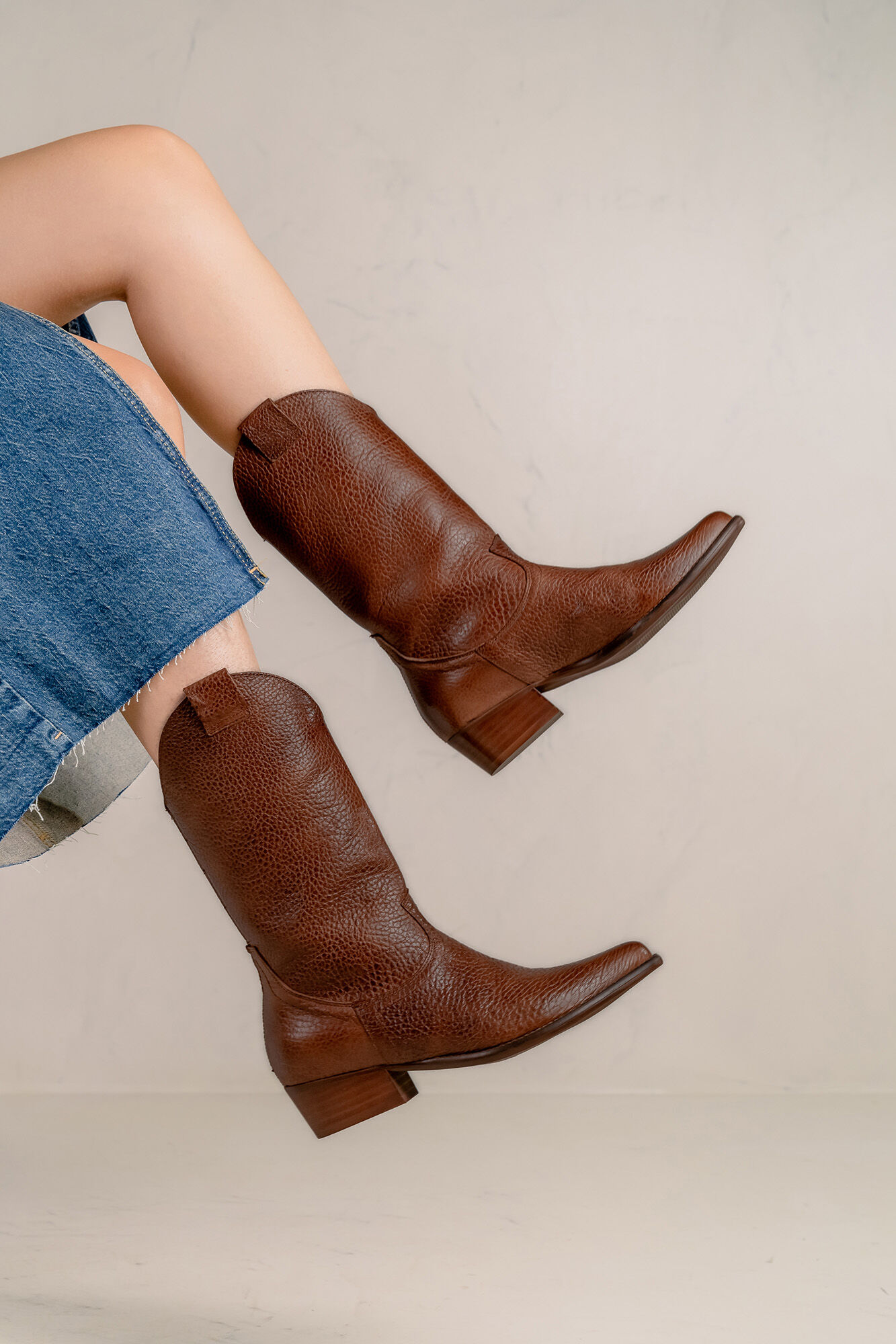 Bryan Stepwise Botas cowboy de piel Jandra Vintage