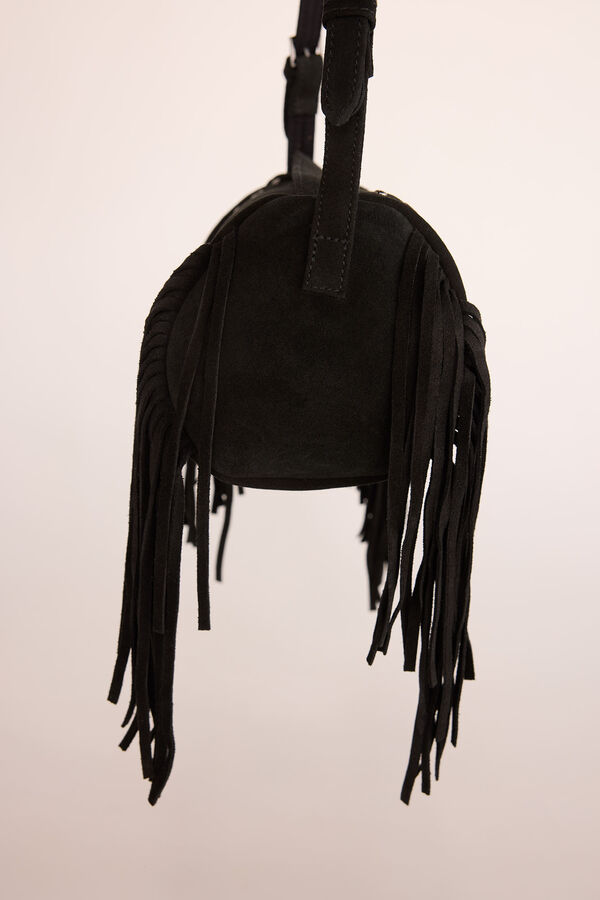 Slowlove Bolso barril flecos Negro