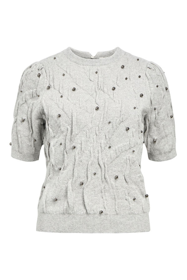 Object Jersey ochos y perlas Gris
