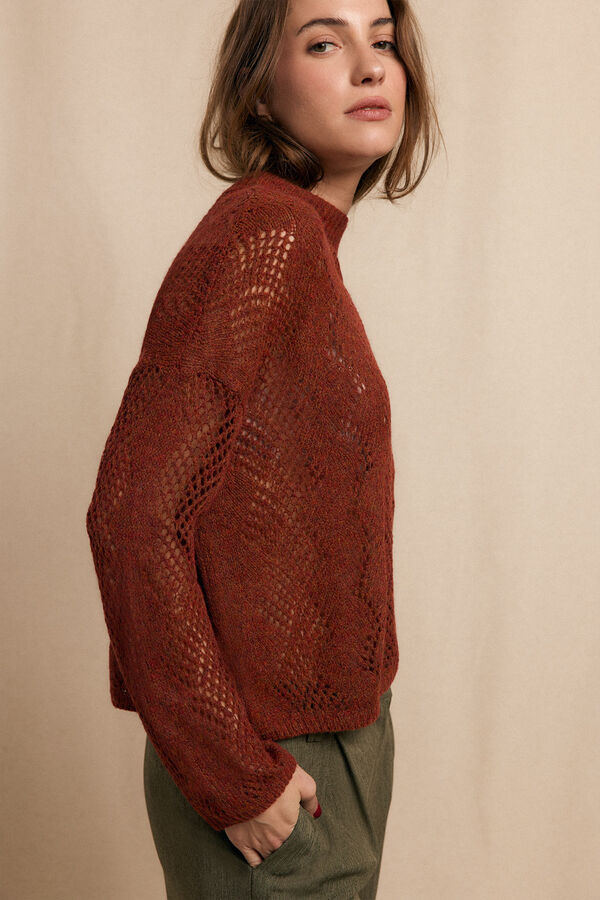 Slowlove Jersey calado perkins Naranja