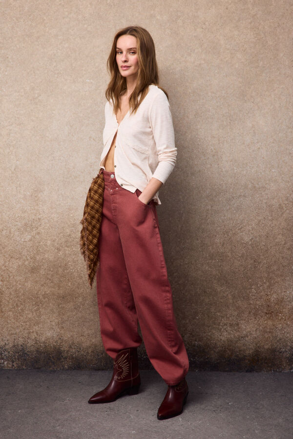Slowlove Top cardigan blonda Beige