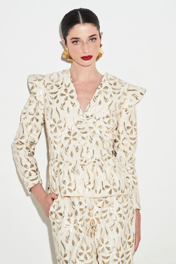 Panambi Chaqueta Arisha Estampado blanco