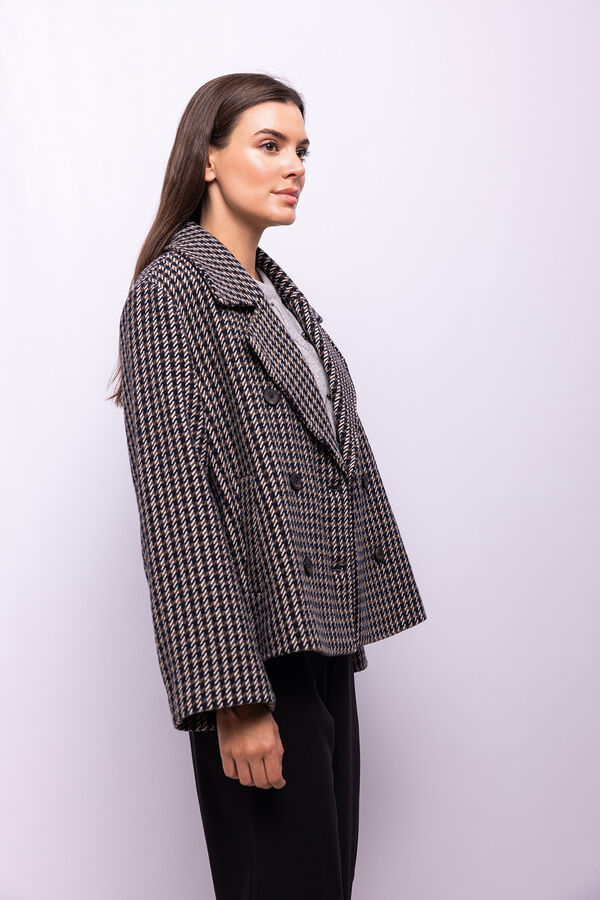 Object Abrigo tweed cuadros Multicolor