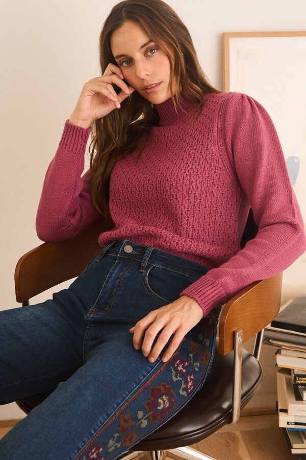 Pol&iacute;n Et Moi Jersey fino Carry Rosa