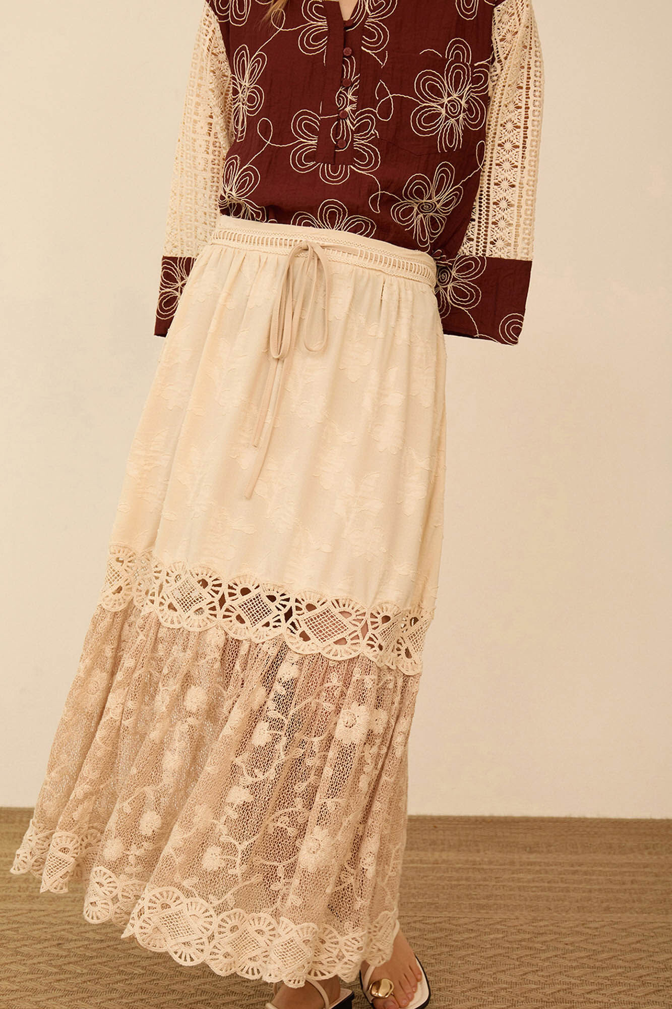 Meisie Falda midi bimateria