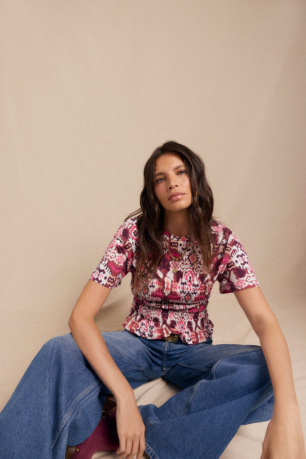 Slowlove Camiseta estampada nido abeja Multicolor