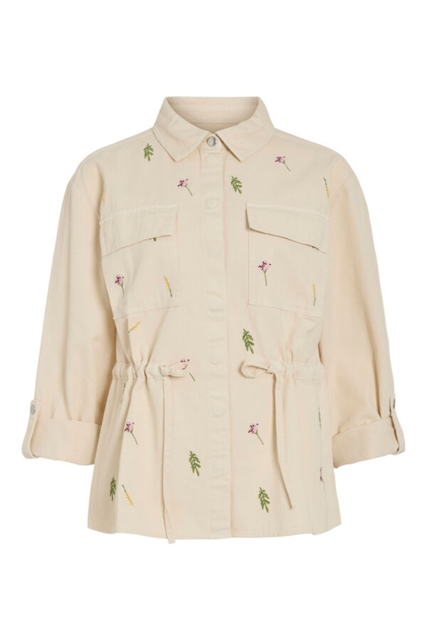 Vila Chaqueta sahariana de mujer de algod&oacute;n org&aacute;nico Beige