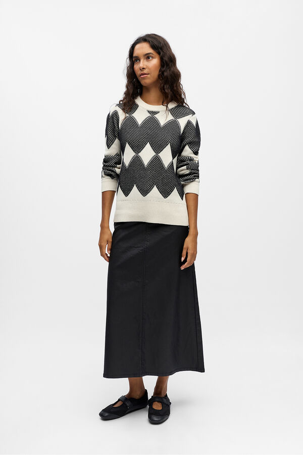 Object Jersey punto estampado Blanco