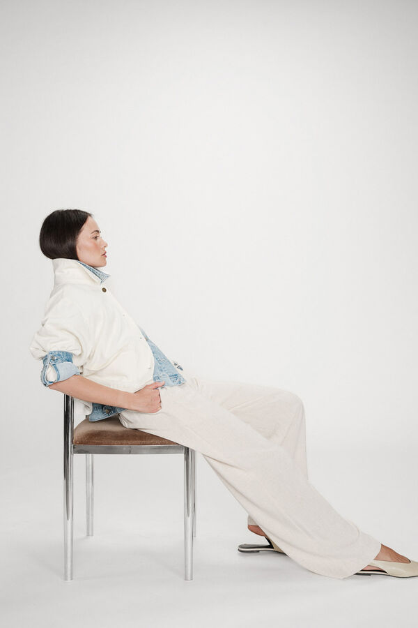 Grace & Mila Pantal&oacute;n recto Raven Beige