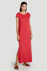 Vila Vestido largo con l&uacute;rex Coral