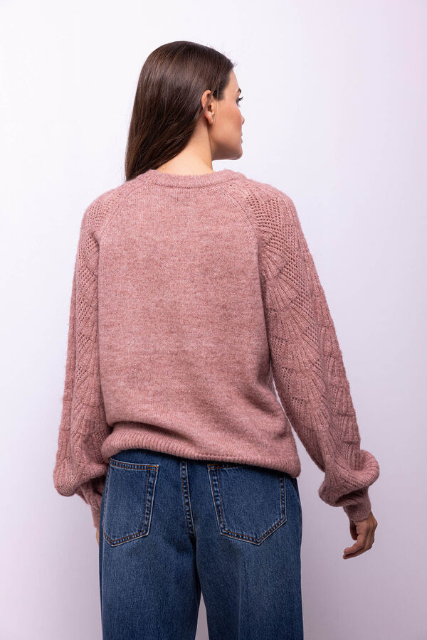 Object Jersey punto calado Lila