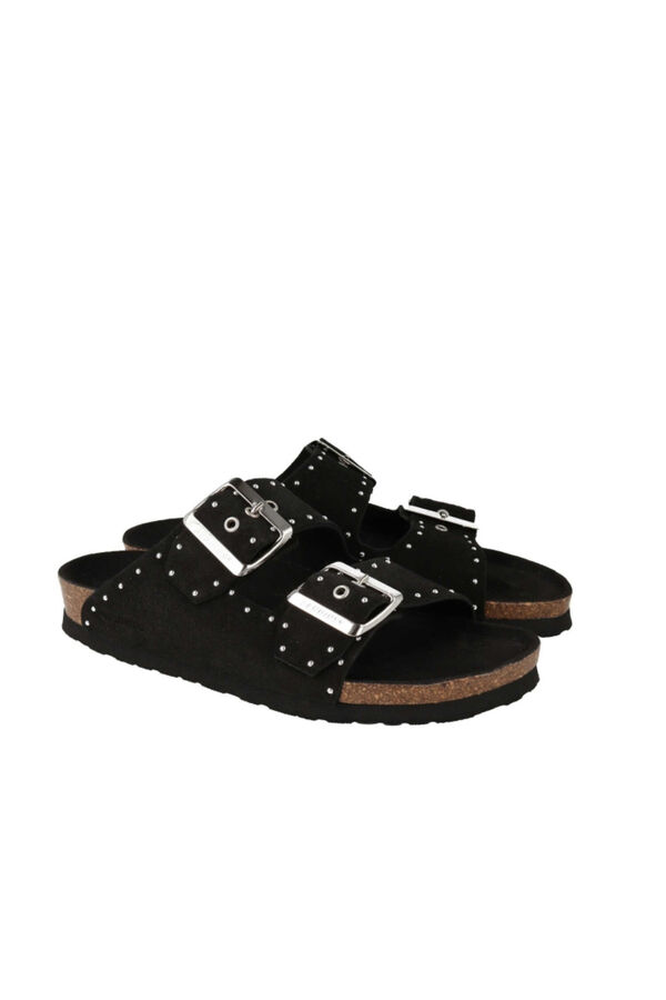 Genuins Sandalia de piel Negro