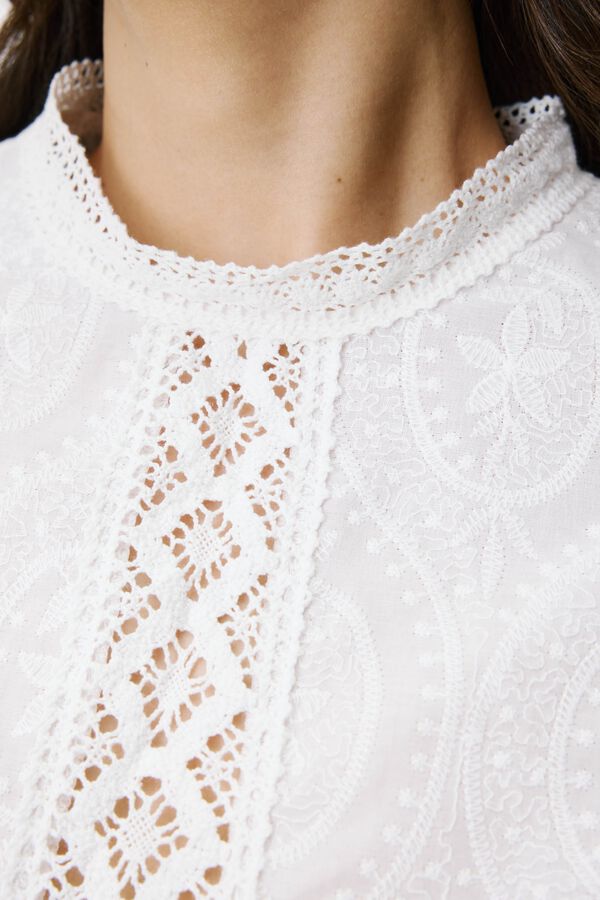 Grace & Mila Blusa corte recto Abigail Blanco