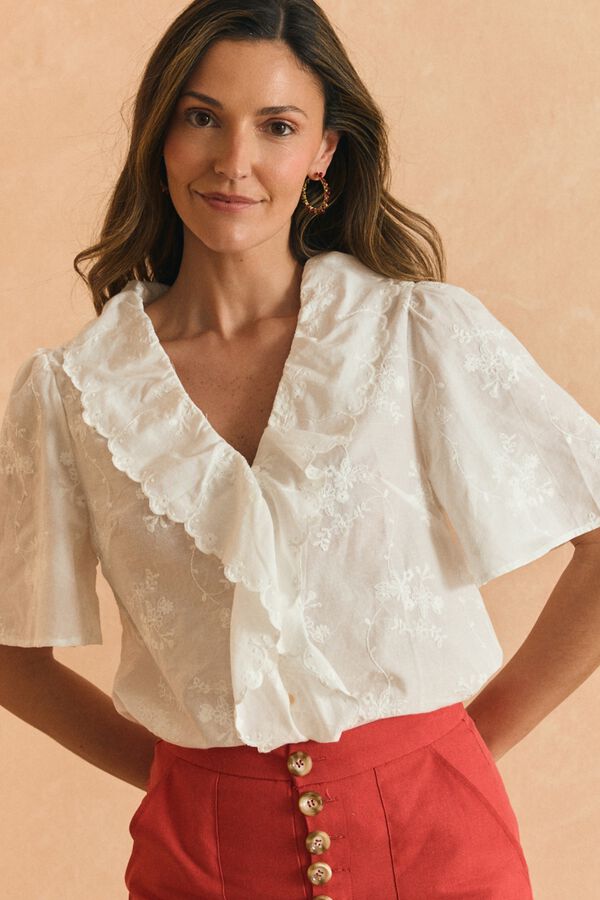 Pol&iacute;n Et Moi Blusa volante Pati Blanco
