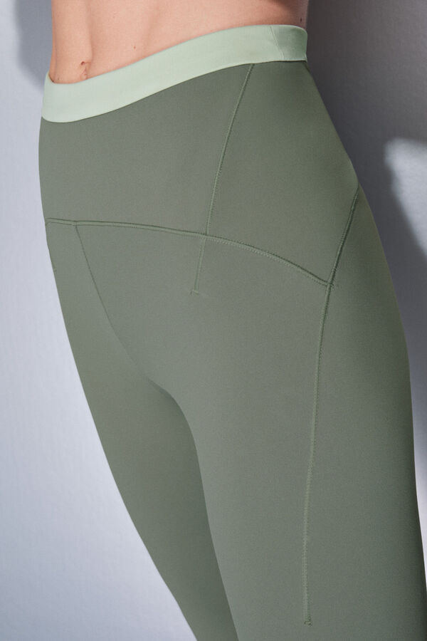Dash and Stars Leggings SOFT MOVE crop verde verde