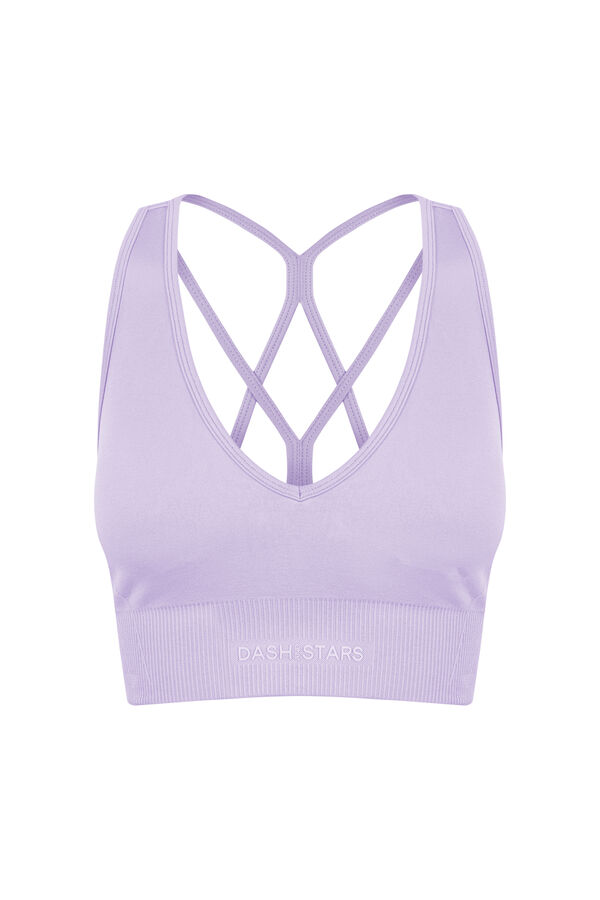 Dash and Stars Sujetador deportivo SEAMLESS COMFORT lila morado/lila
