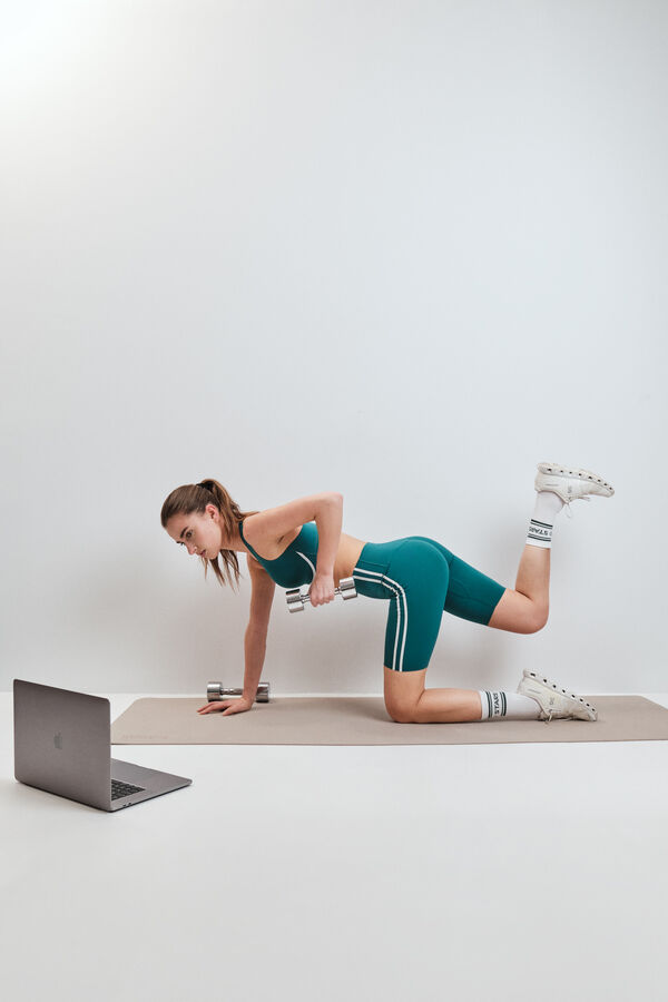 Dash and Stars Sujetador deportivo COMPRESSIVE verde verde