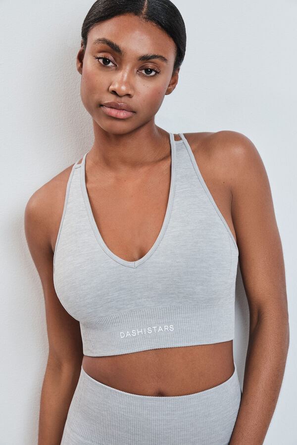 Dash and Stars Sujetador deportivo SEAMLESS COMFORT gris gris