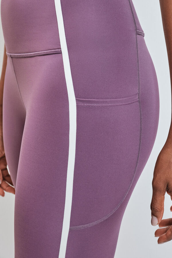 Dash and Stars Leggings pirata 4D STRETCH morado morado/lila