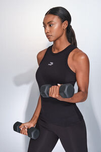 Dash and Stars Camiseta halter algod&oacute;n canal&eacute; negro