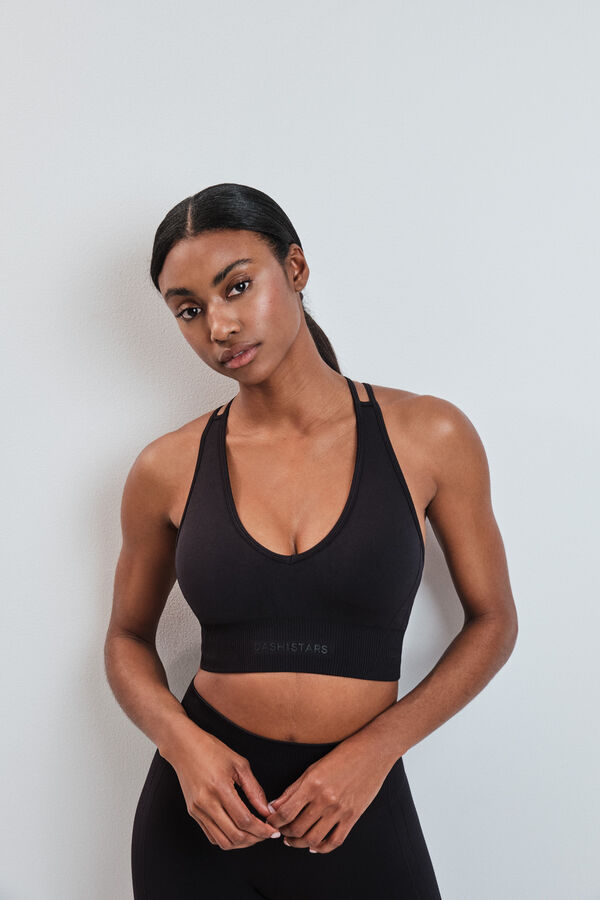 Dash and Stars Sujetador deportivo SEAMLESS COMFORT negro negro