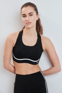 Dash and Stars Sujetador deportivo COMPRESSIVE negro