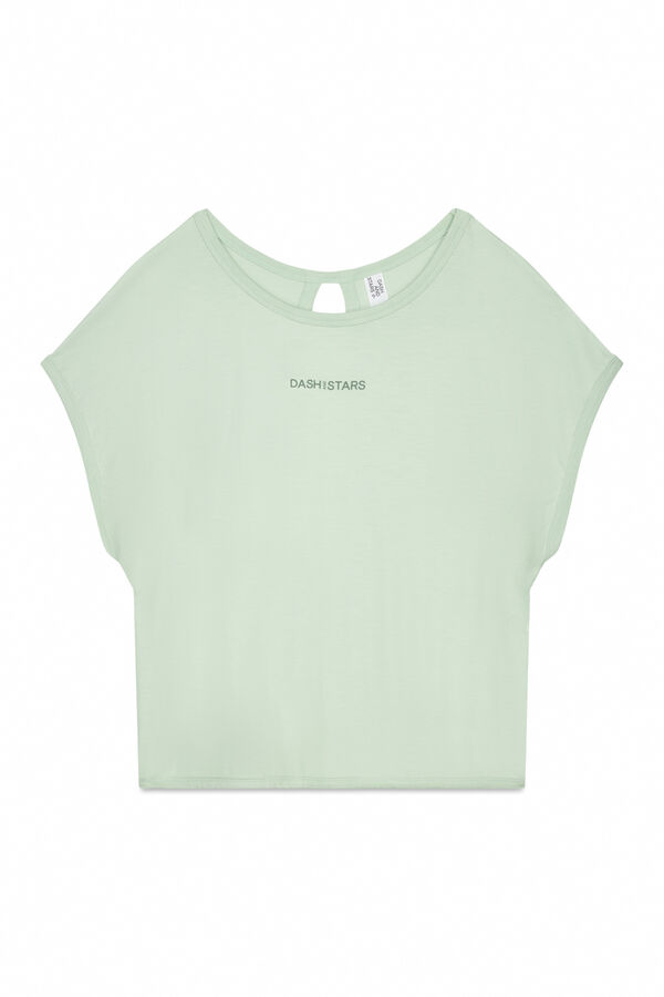 Dash and Stars Camiseta tejido extra suave verde verde