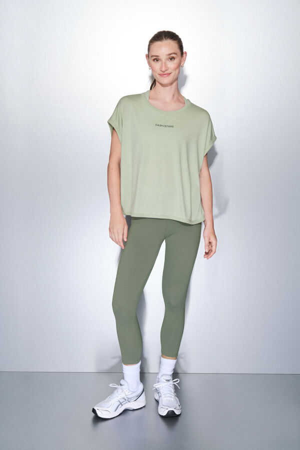 Dash and Stars Camiseta tejido extra suave verde verde