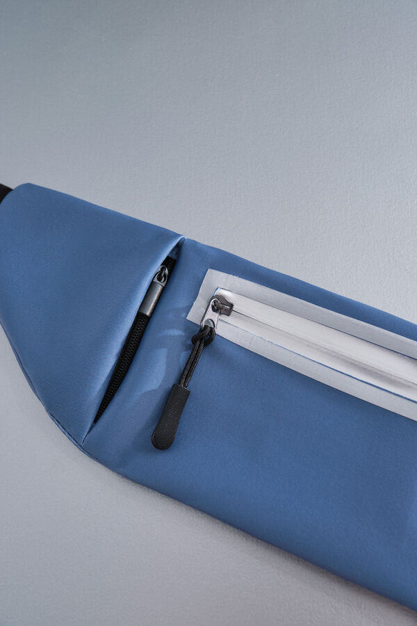 Dash and Stars Ri&ntilde;onera azul metalizado azul