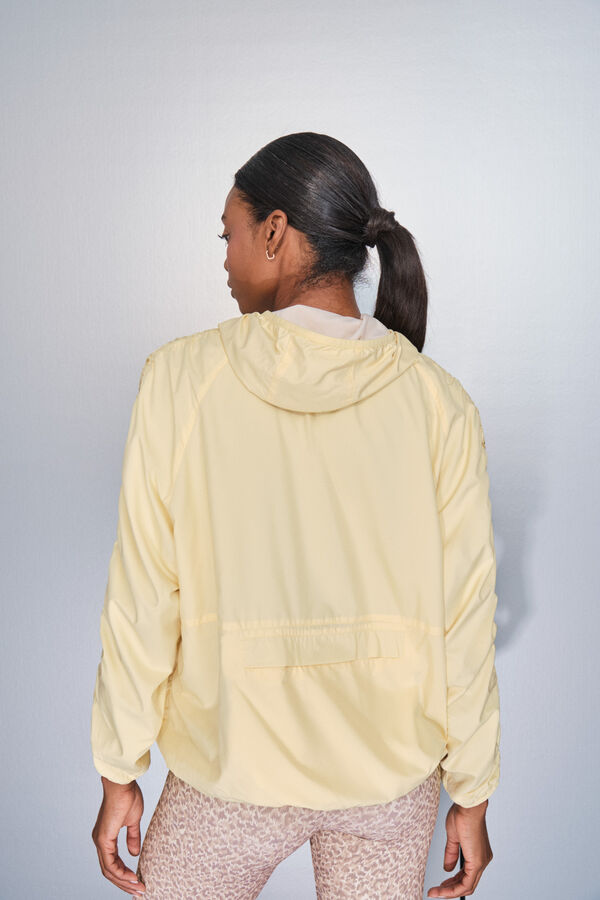 Dash and Stars Chaqueta ligera reversible capucha amarillo estampado