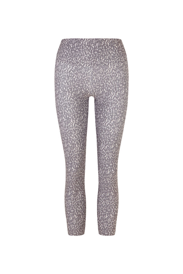 Dash and Stars Leggings crop 4D STRETCH animal print gris nude