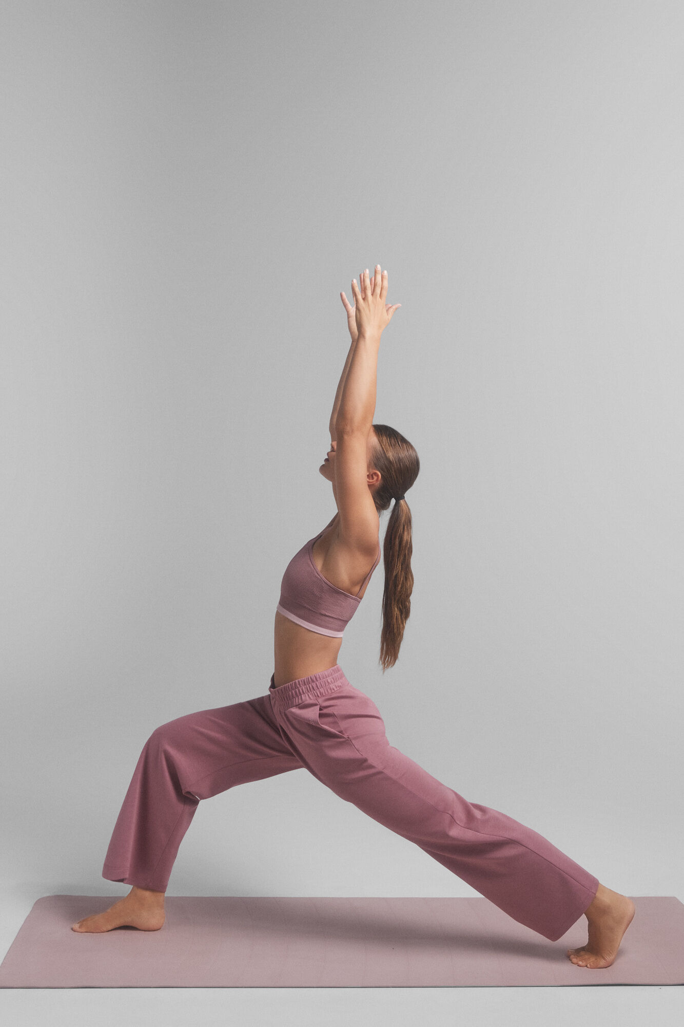 Dash and Stars Pantal&oacute;n recto ancho suave rosa