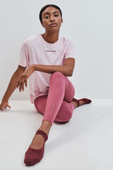 Dash and Stars Camiseta manga corta modal rosa rosa