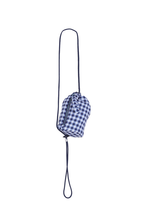 Dash and Stars Mini bolso cruzado cuadros vichy azul azul