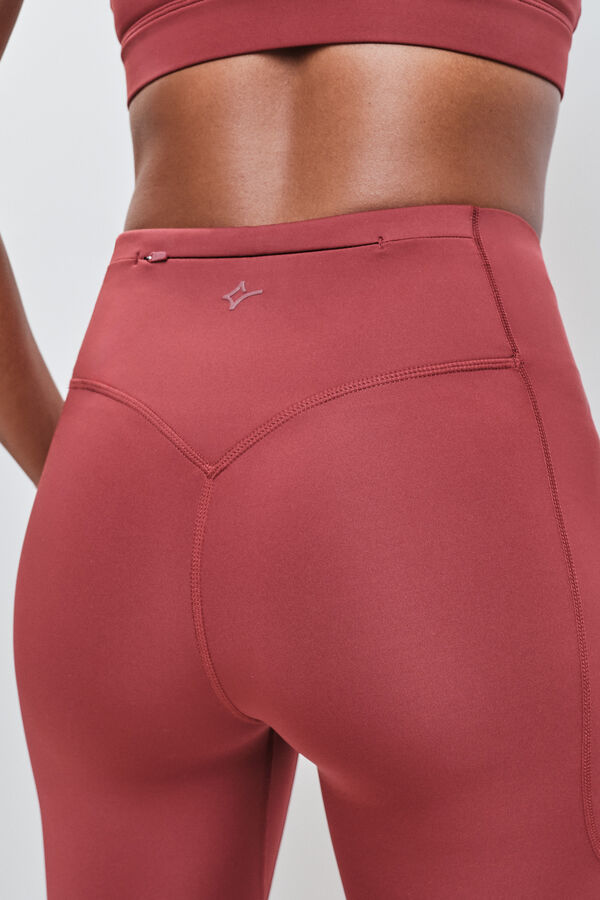 Dash and Stars Leggings largos 4D STRETCH burgundy rojo