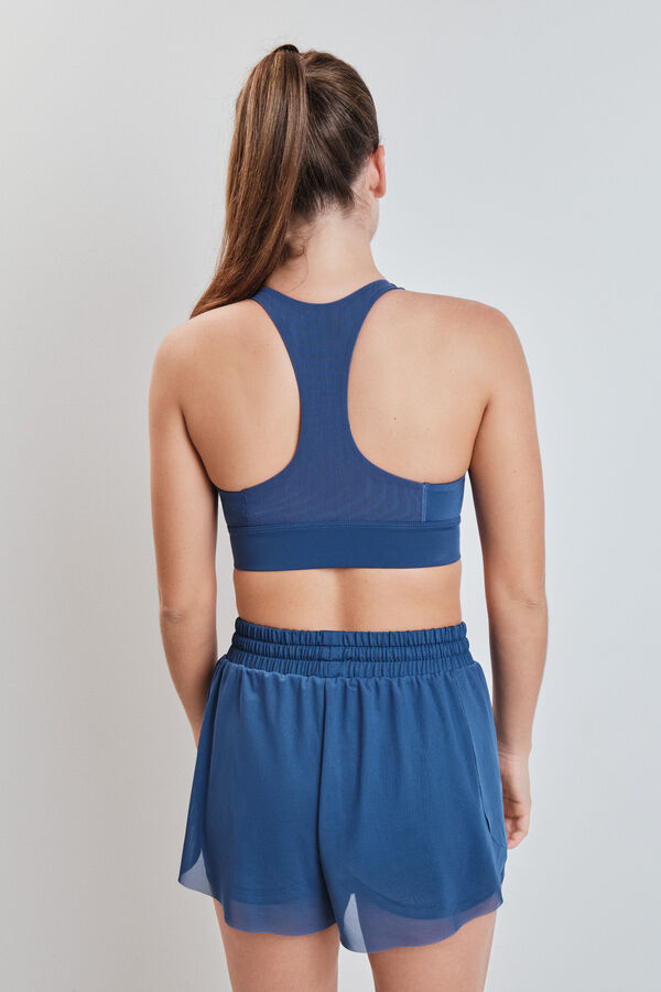 Dash and Stars Short ultra ligero malla azul azul
