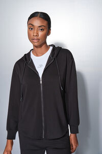 Dash and Stars Chaqueta negra cremallera 