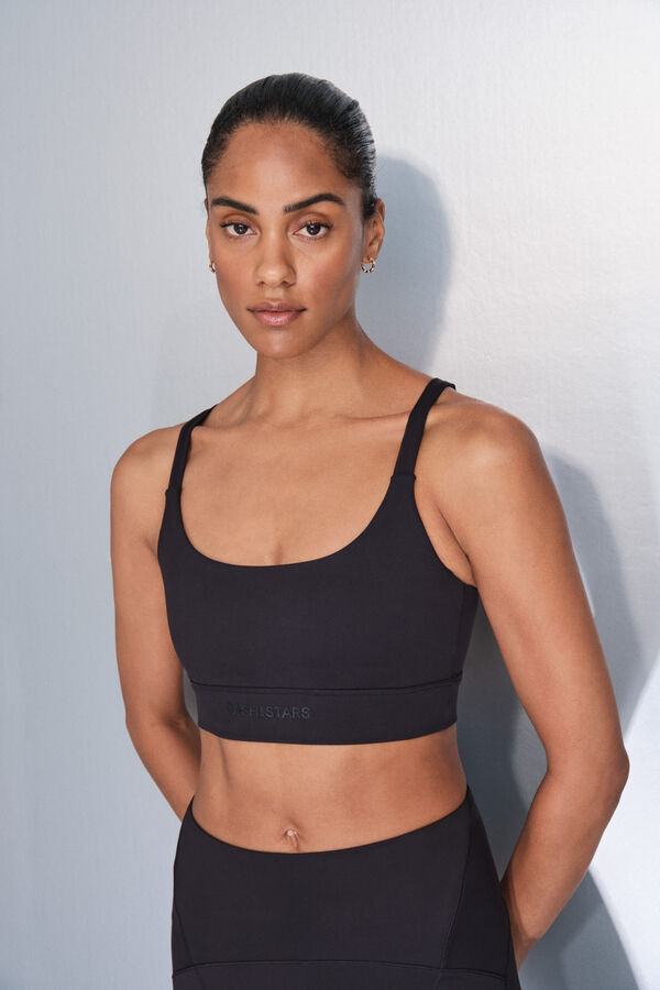 Dash and Stars Sujetador deportivo SOFT MOVE negro negro