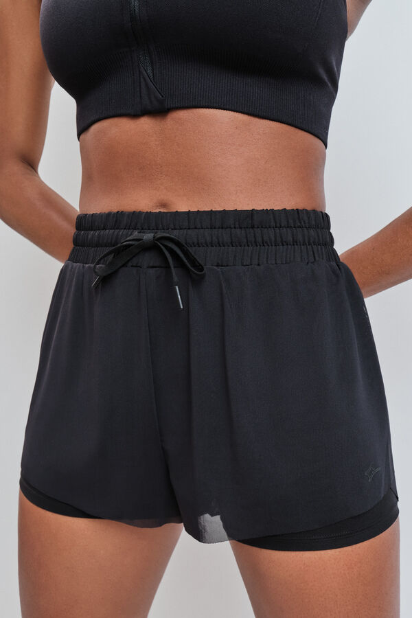 Dash and Stars Short ultra ligero malla negro negro