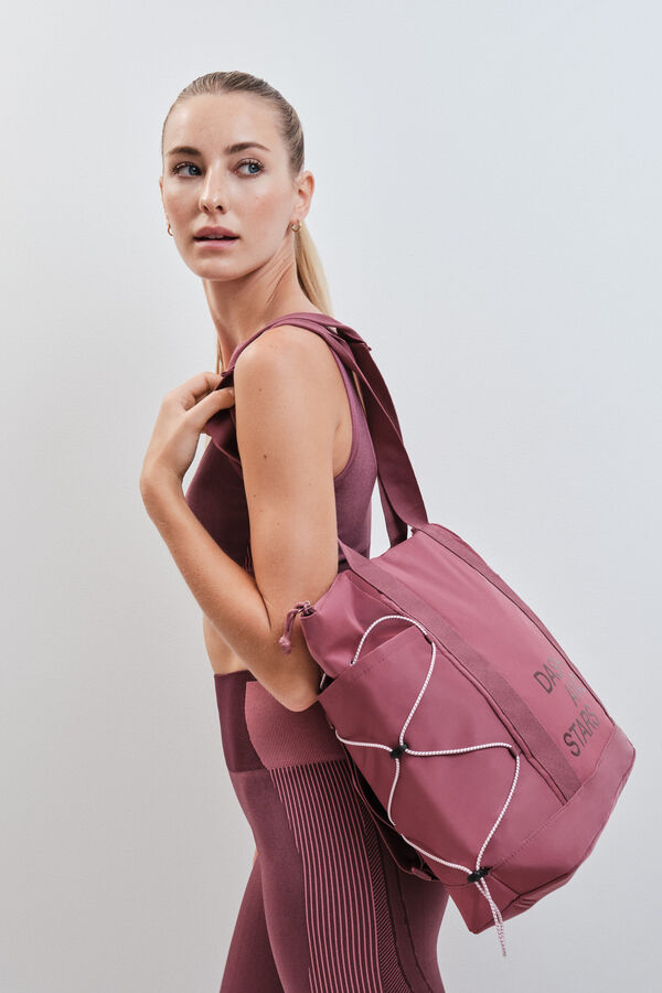 Dash and Stars Mochila multiposici&oacute;n burgundy rojo