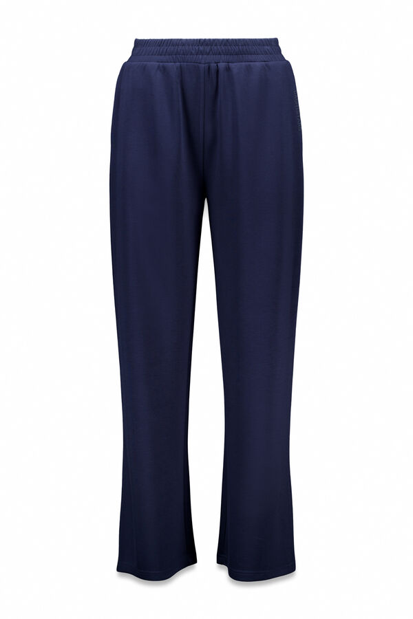 Dash and Stars Pantalón recto ancho azul oscuro azul