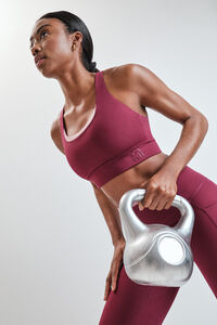 Dash and Stars Sujetador deportivo burdeos 4D STRETCH