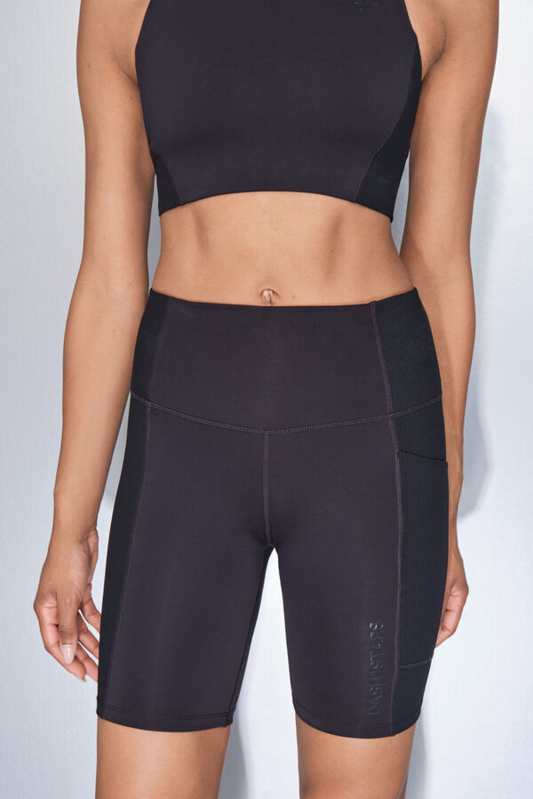 Dash and Stars Leggings 4D STRETCH ciclista negro negro