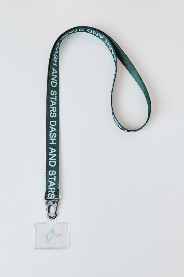 Dash and Stars Cinta cuelga m&oacute;vil verde verde