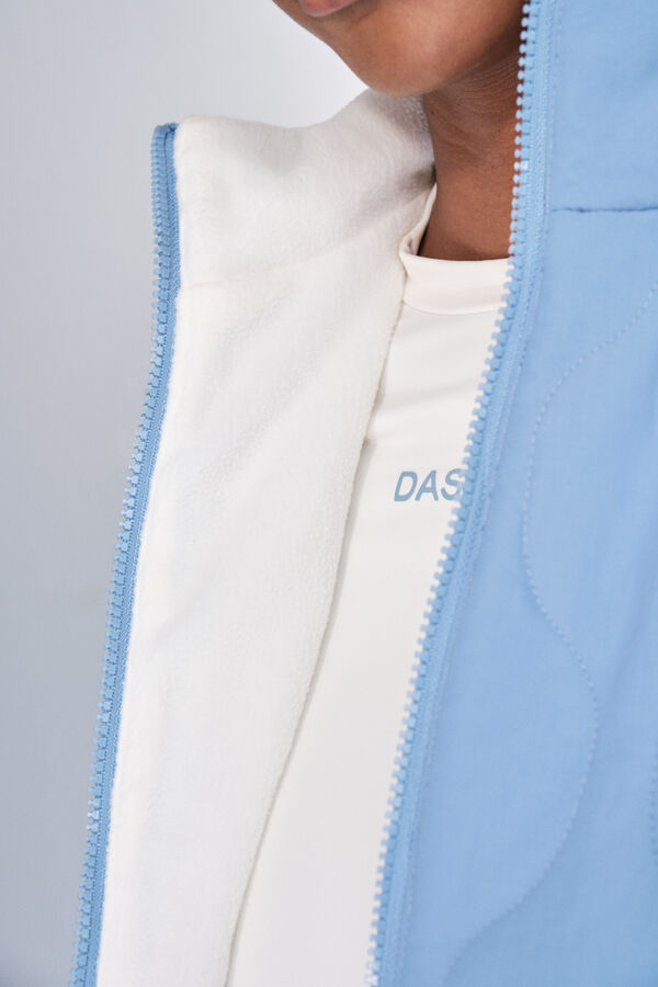 Dash and Stars Chaleco acolchado forrado azul azul