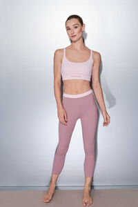 Dash and Stars Leggings SOFT MOVE crop rosa