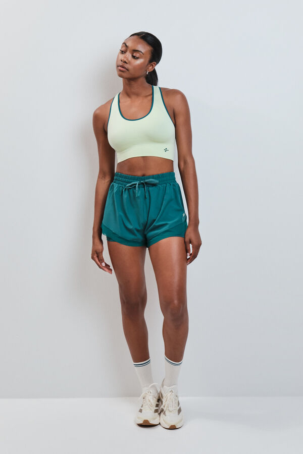 Dash and Stars Short ultra ligero malla verde verde