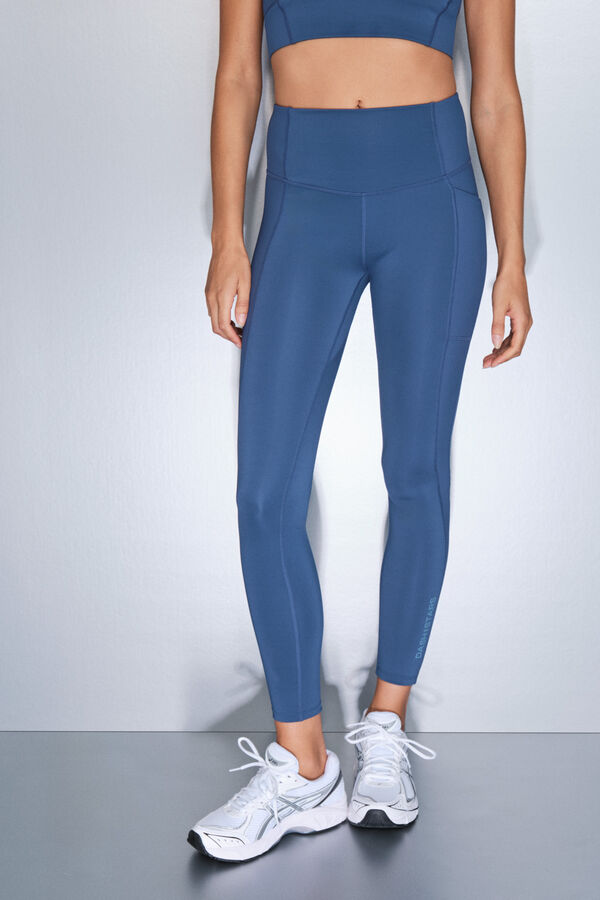 Dash and Stars Leggings 4D STRETCH tobillero azul azul